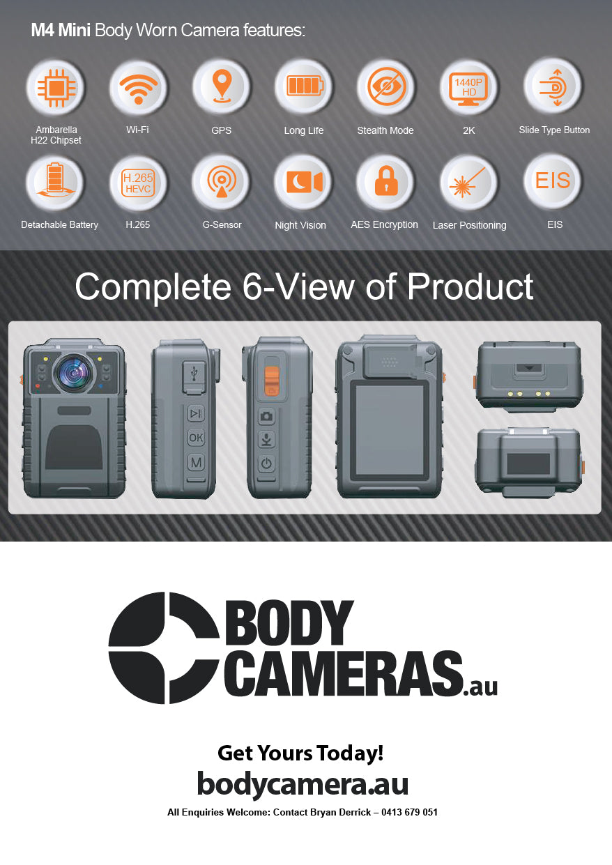 M4 Mini Body Worn Camera